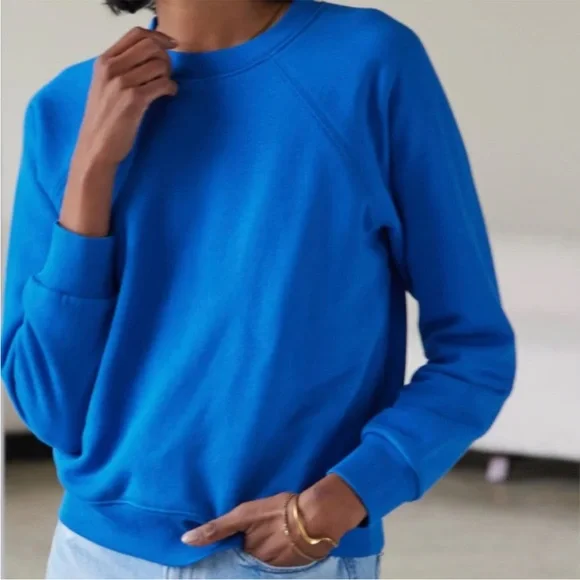 AYR The BFF Crewneck Sweatshirt in Lagoon size xs - Picture 7 of 7